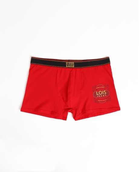 LOIS Calzoncillo/Bóxer Whisky Bote Metal Regalo para Hombre, (Caja 12 unidades) ROJO