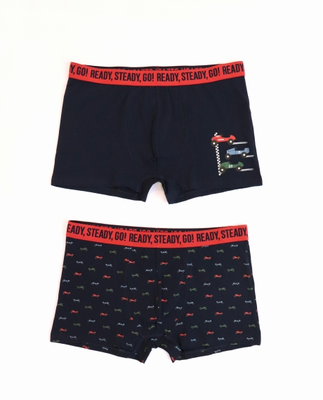 DIVER Calzoncillo/Bóxer Vintage Cars para Hombre, (Caja de 2 unidades) PACK FANTASIA