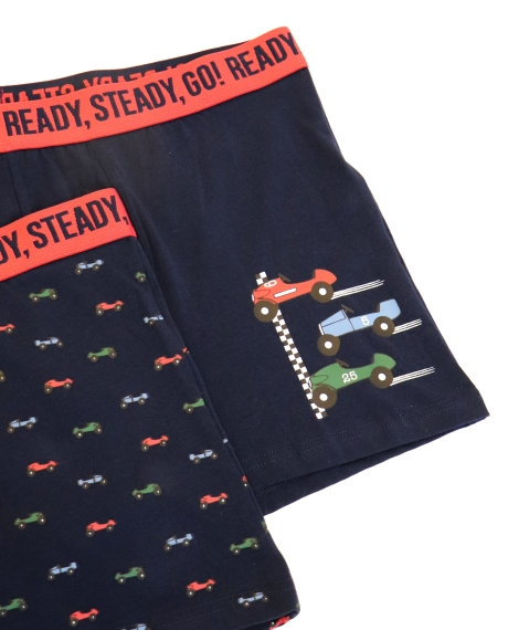 DIVER Calzoncillo/Bóxer Vintage Cars para Hombre, (Caja de 2 unidades) PACK FANTASIA 2