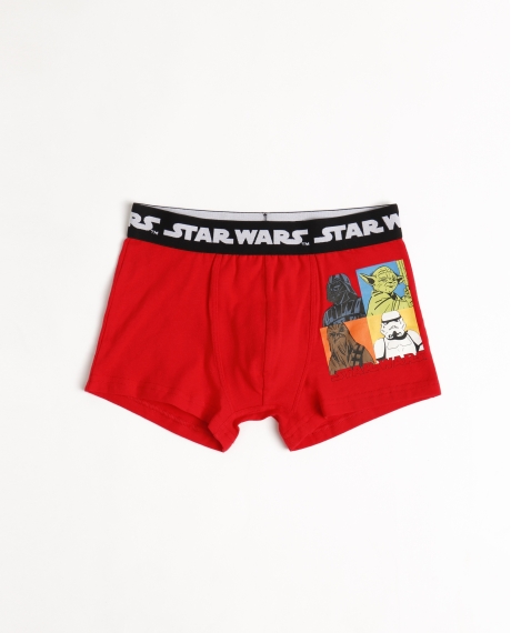 STAR WARS Calzoncillo/Bóxer Color Comic Caja Regalo para Niño ROJO