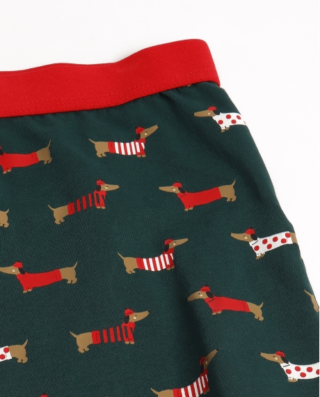 DIVER Calzoncillo/Bóxer Perritos para Hombre, (Caja 12 unidades) VERDE 2