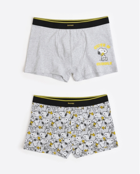 PEANUTS Calzoncillo/Bóxer Cute & Cuddly para Hombre, (Caja de 2 unidades) PACK FANTASIA