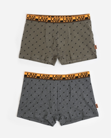 LOIS Calzoncillo/Bóxer Lux para Hombre, (Caja de 2 unidades) PACK FANTASIA