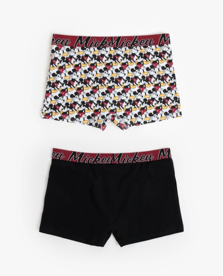 DISNEY Calzoncillo/Bóxer Mickey King para Hombre, (Caja de 2 unidades) PACK FANTASIA 2