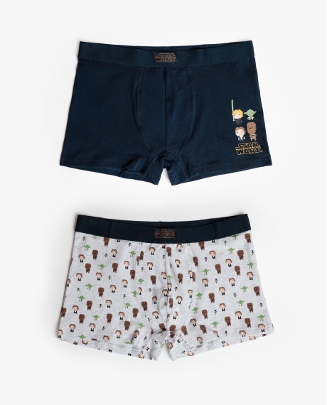 STAR WARS Calzoncillo/Boxer Pixel Wars para Hombre, (Caja de 2 unidades) PACK FANTASIA