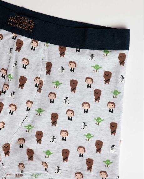 STAR WARS Calzoncillo/Boxer Pixel Wars para Hombre, (Caja de 2 unidades) PACK FANTASIA 2