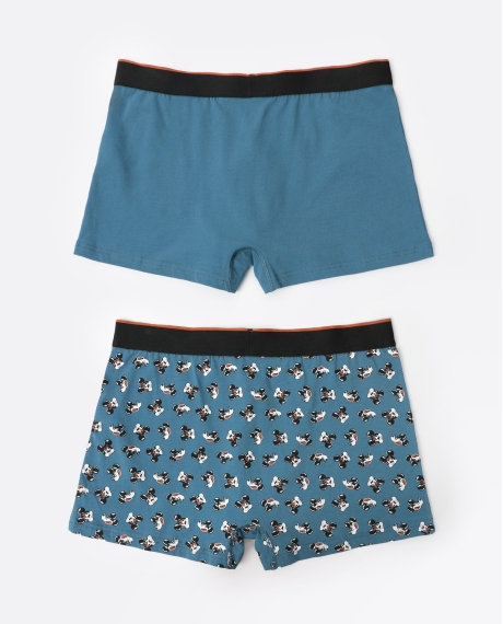 DISNEY Calzoncillo/Boxer Lost Mickey para Hombre, (Caja de 2 unidades) PACK FANTASIA 2