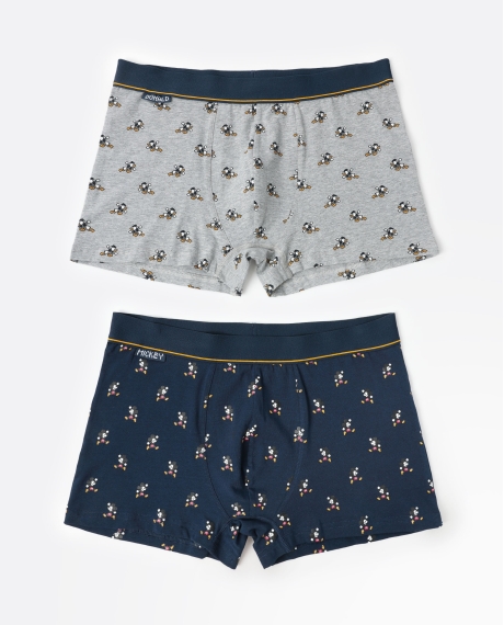 DISNEY Calzoncillo/Boxer Pixel Classic  para Hombre, (Caja de 2 unidades) PACK FANTASIA