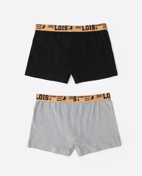 LOIS Calzoncillo/Boxer Den1962 para Hombre, (Caja de 2 unidades) PACK FANTASIA 2