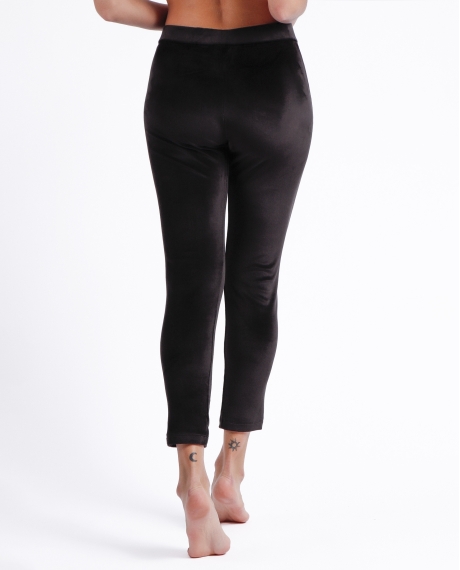 ADMAS Pantalón Elástico Largo Terciopelo para Mujer NEGRO 2