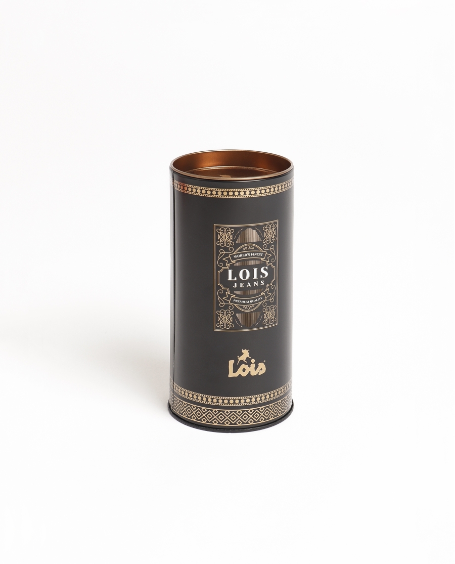 LOIS Calzoncillo/Slip Whisky Bote Metal Regalo para Hombre, (Caja 12 unidades) ROJO