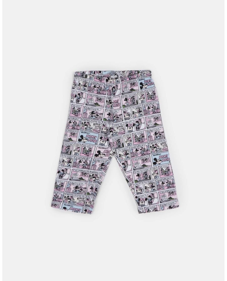 DISNEY Pijama Manga Corta Mickey Comic para Niña GRIS JASPE
