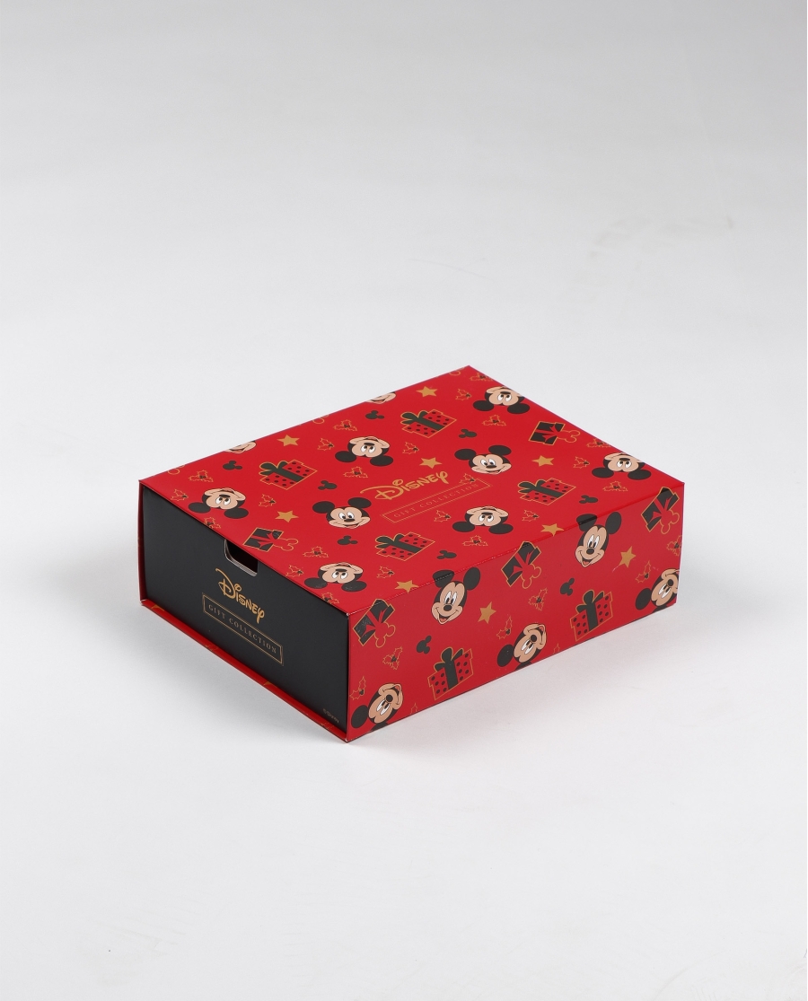 DISNEY Pijama Manga Larga Abierto Mickey Christmas para Niño ROJO