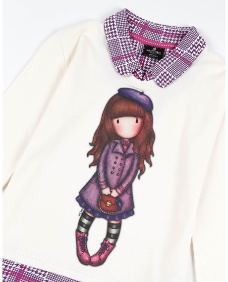 SANTORO GORJUSS Pijama Manga Larga Le Beret para Niña CRUDO 2
