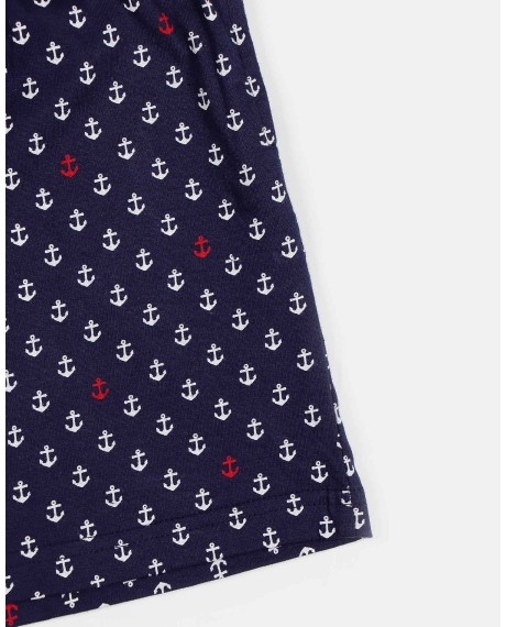 ADMAS Pijama Manga Corta La Vie Est Belle para Niño MARINO 2