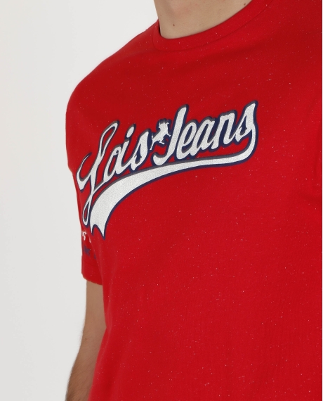 LOIS Camiseta Manga Corta Italic para Hombre ROJO 2