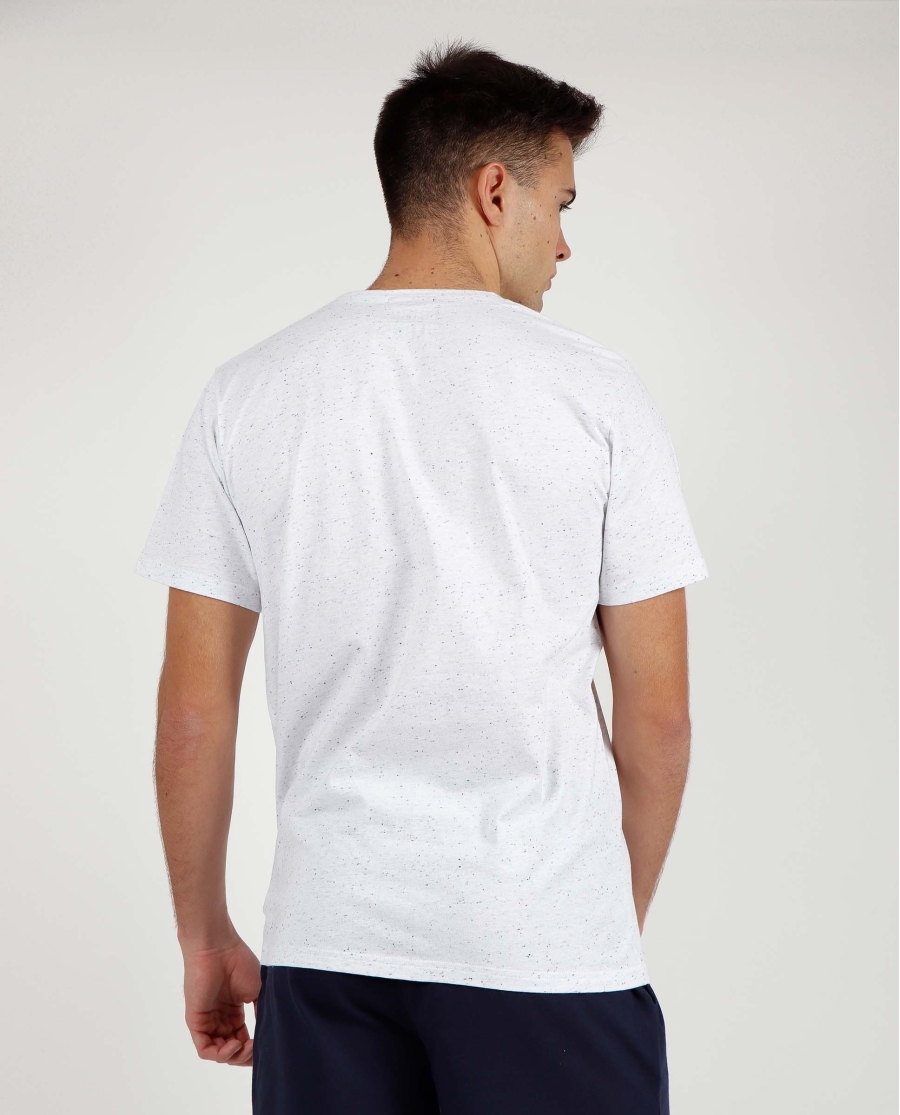 LOIS Camiseta Manga Corta Beach para Hombre BLANCO