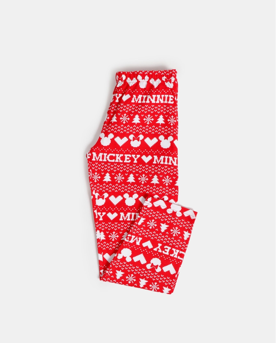 DISNEY Pijama Manga Larga Mickey Christmas para Niño ROJO