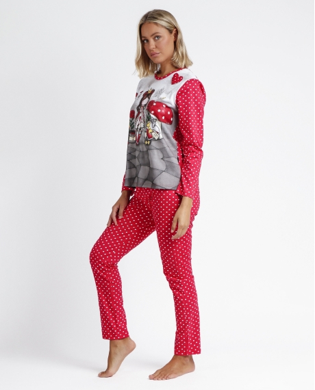 SANTORO GORJUSS Pijama Manga Larga Finding My Way para Mujer FRAMBUESA 2