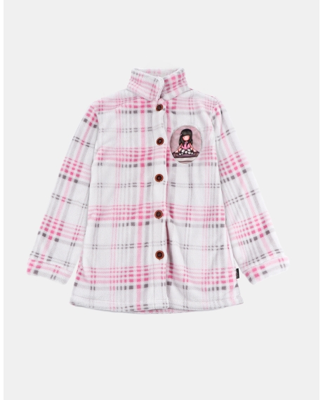 SANTORO GORJUSS Bata Manga Larga Calentita The Words para Niña ROSA