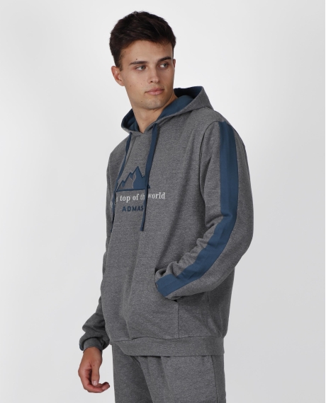 ADMAS HOME Sudadera Feel on Top para Hombre GRIS 2