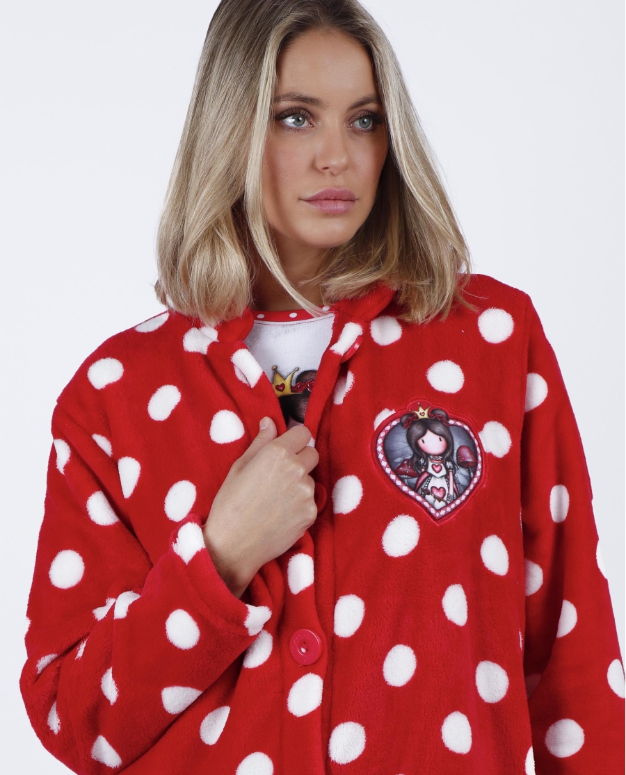 SANTORO GORJUSS Bata Manga Larga Calentita Finding My Way para Mujer FRAMBUESA