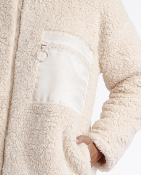 ADMAS HOME Bata Manga Larga Calentita Soft Home para Mujer BEIGE 2