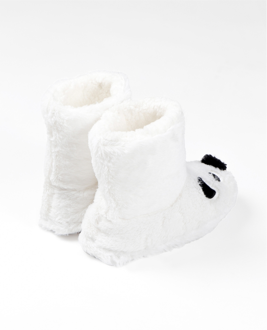 ADMAS Botas/Zapatillas De Estar Por Casa Panda para Mujer CRUDO