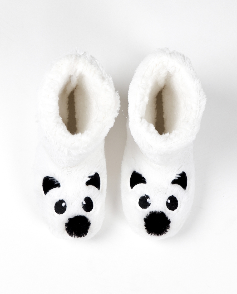 ADMAS Botas/Zapatillas De Estar Por Casa Panda para Mujer CRUDO