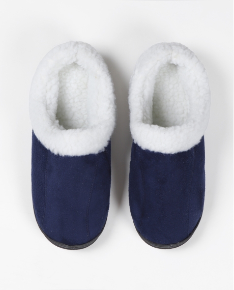 ADMAS Zapatillas De Estar Por Casa Borreguito para Hombre AZUL 2