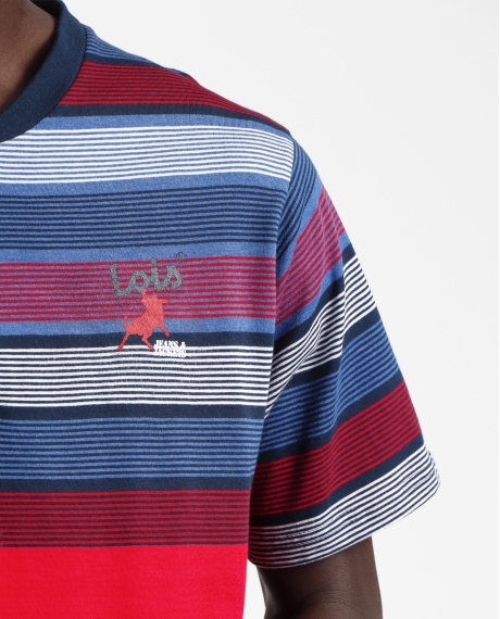 LOIS Pijama Manga Corta Strings para Hombre ROJO 2