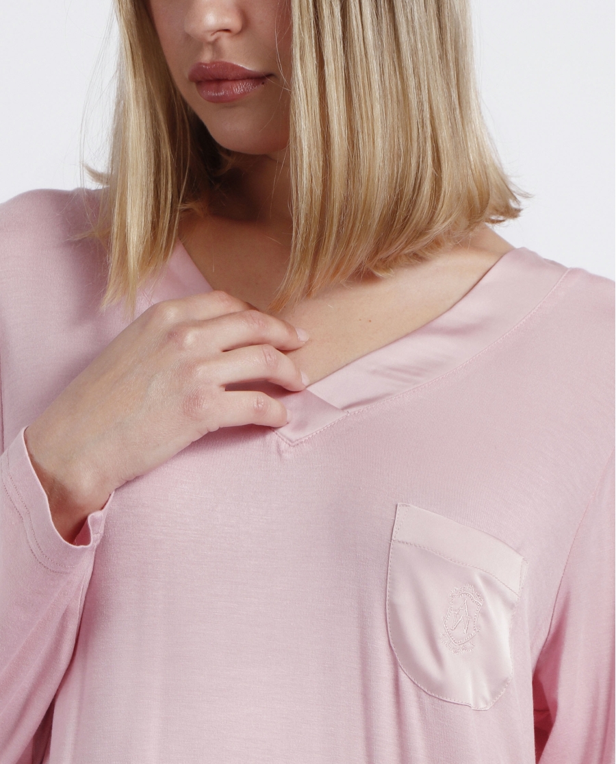 ADMAS CLASSIC Camisola Manga Larga Satin Bands para Mujer PETALO