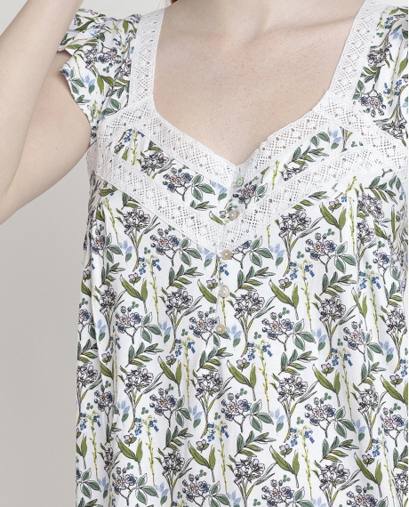 ADMAS GARDEN Camisola Sin Mangas Dream Flowers para Mujer MALVA 2