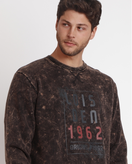 LOIS Pijama Manga Larga Felpa Oxido para Hombre HIERRO 2