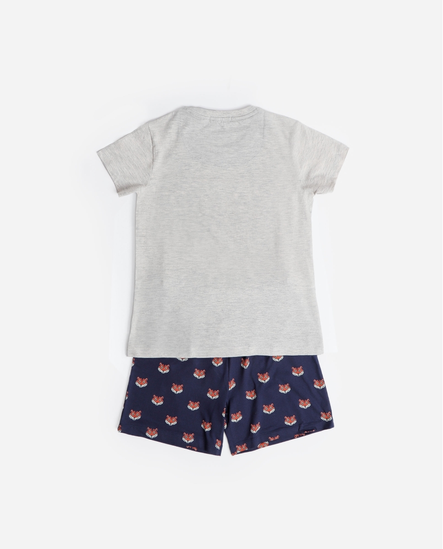 DIVER Pijama Manga Corta King para Niño GRIS JASPE