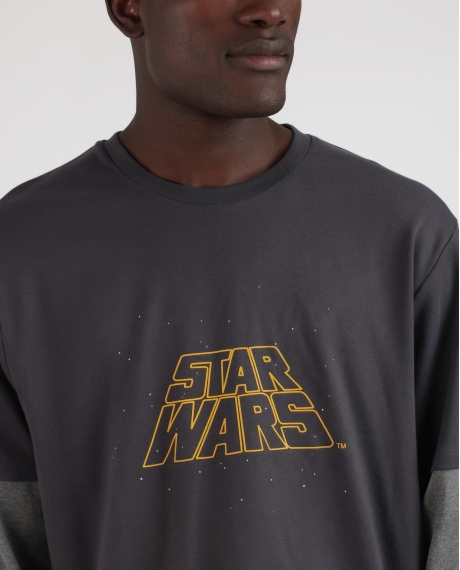 STAR WARS Pijama Manga Larga New Hope para Hombre MARENGO 2