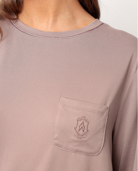 ADMAS CLASSIC Pijama Manga Larga Soft Sleep para Mujer MOKA 2