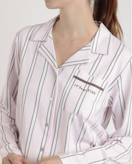 ADMAS CLASSIC Pijama Abierto Manga Larga Magic Time para Mujer PETALO 2