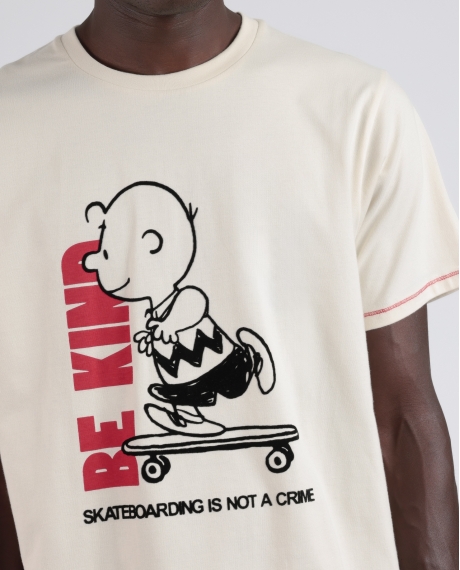 PEANUTS Pijama Manga Corta Skate Is Not A Crime para Hombre CRUDO 2