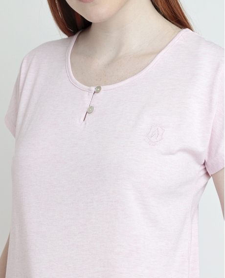 ADMAS CLASSIC Pijama Manga Corta Classic Spiga para Mujer ROSA 2