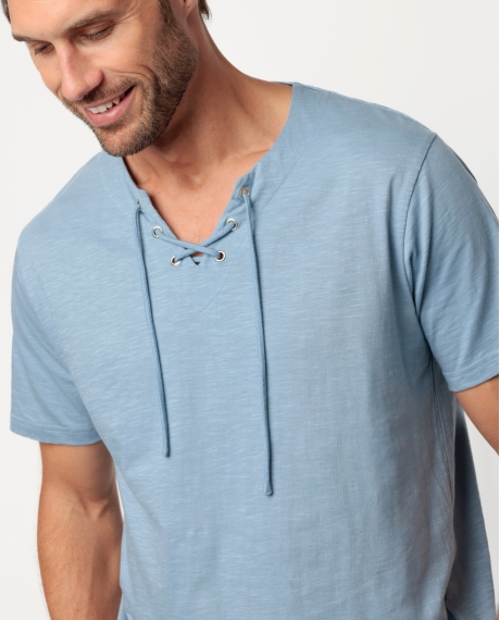 ADMAS Pijama Manga Corta Ibiza Trip para Hombre AZUL 2