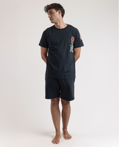 ADMAS Pijama Manga Corta Generals para Hombre MARINO