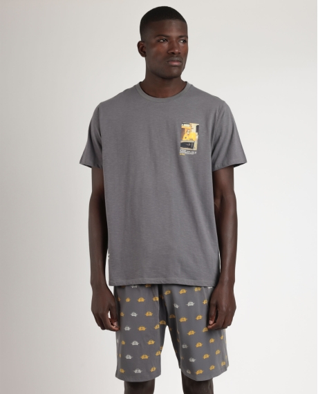 LOIS Pijama Manga Corta Generals para Hombre GRIS