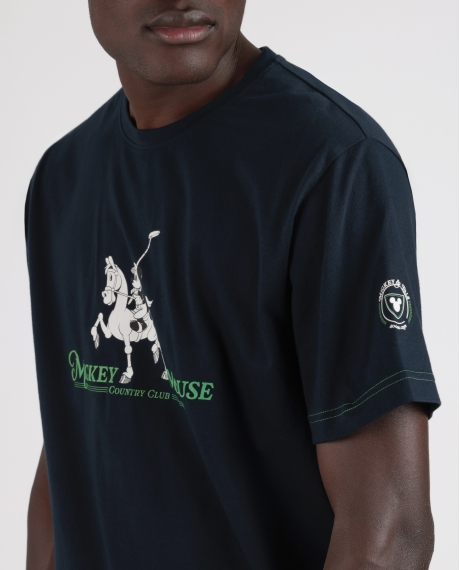DISNEY Pijama Manga Corta Mickey Social Club para Hombre MARINO 2