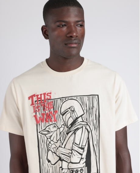 STAR WARS Pijama Manga Corta Lino Cut para Hombre CRUDO 2