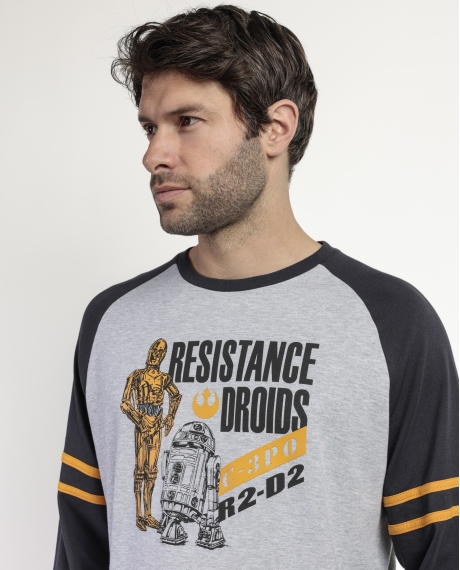 STAR WARS Pijama Manga Larga Sport para Hombre MARENGO 2