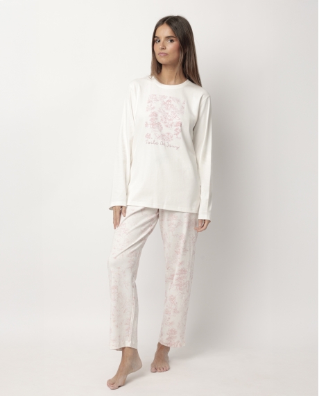 ADMAS CLASSIC Pijama Manga Larga Toile De Jouy para Mujer MAQUILLAJE