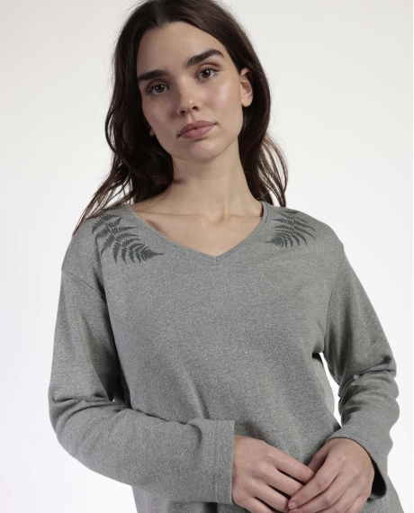 ADMAS Pijama Manga Larga Winter Wood para Mujer GRIS JASPE 2