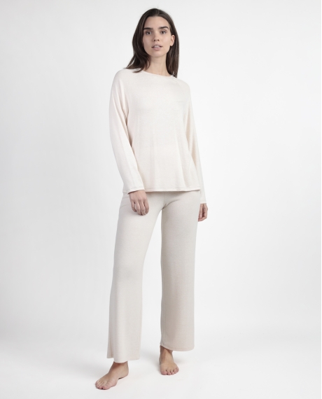 ADMAS HOME Pijama Manga Larga Soft para Mujer CRUDO