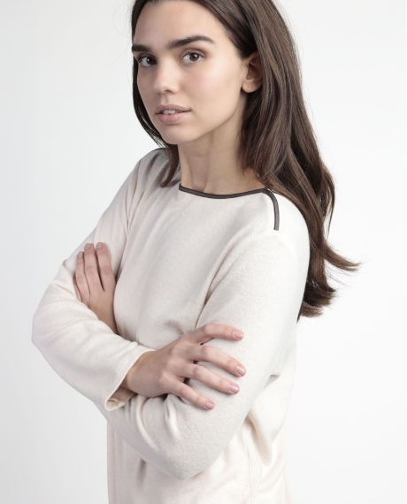 ADMAS CLASSIC Pijama Manga Larga Elegant At Home para Mujer BEIGE 2